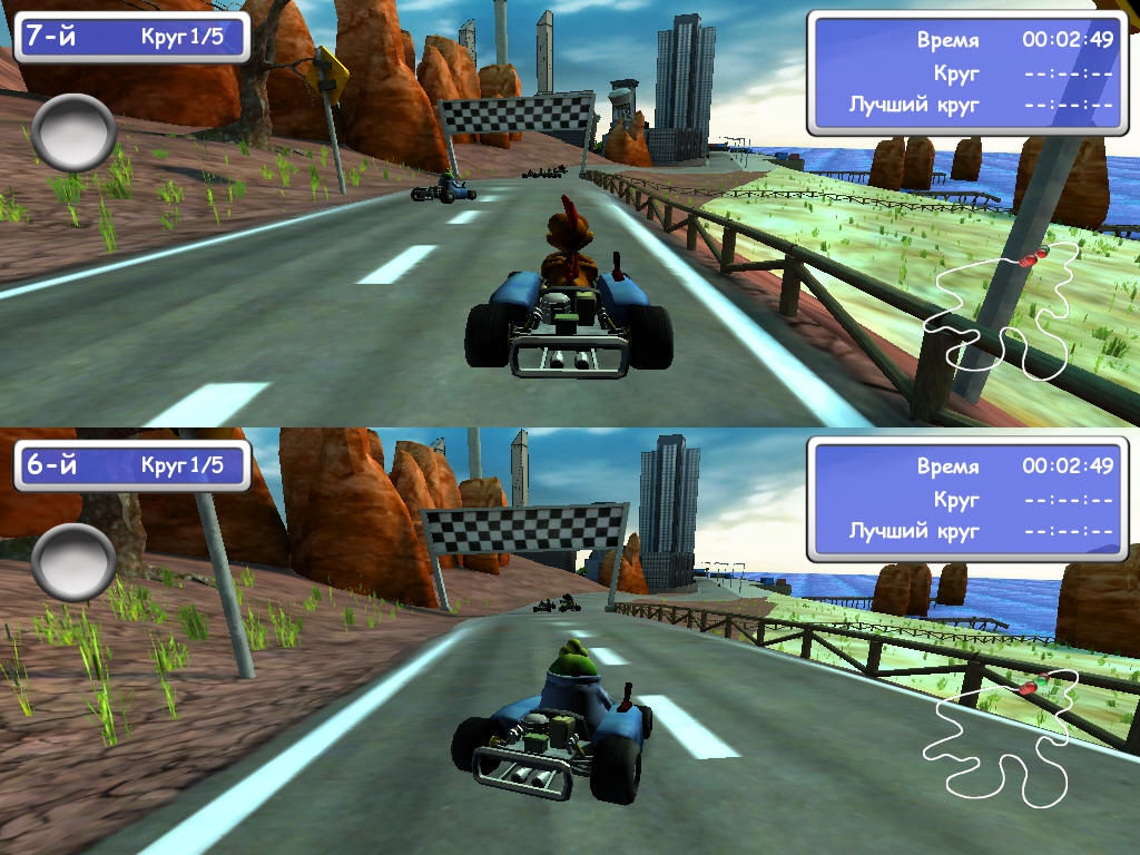 Скриншот из игры Moorhuhn Kart Thunder под номером 3