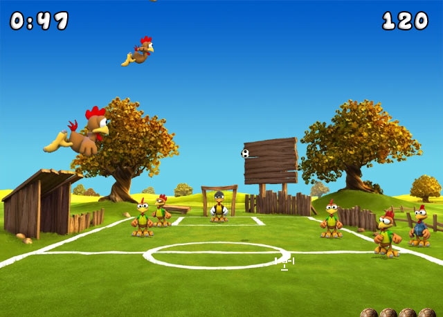 Скриншот из игры Moorhuhn Soccer под номером 2