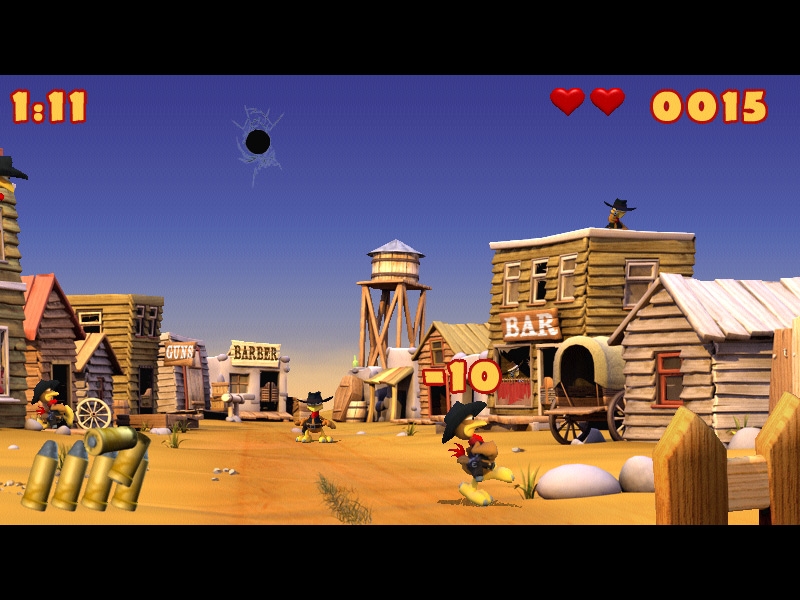 Скриншот из игры Moorhuhn Wanted под номером 1