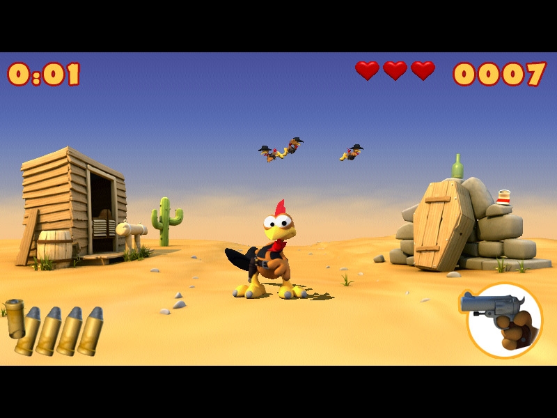 Скриншот из игры Moorhuhn Wanted под номером 3