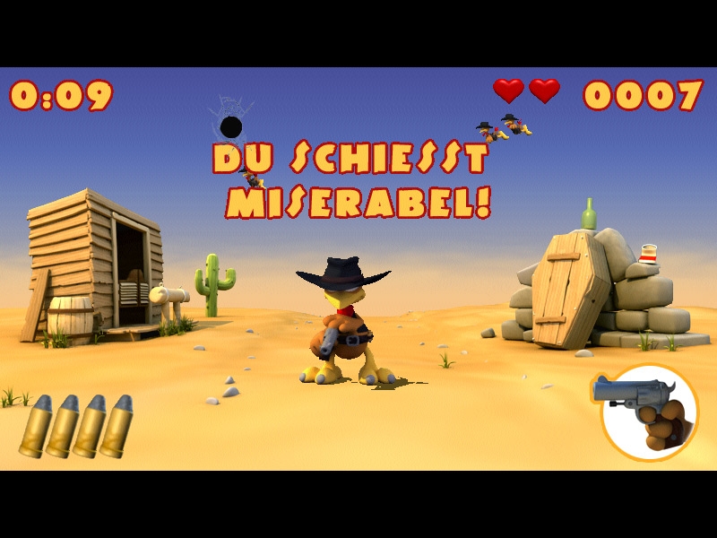 Скриншот из игры Moorhuhn Wanted под номером 4