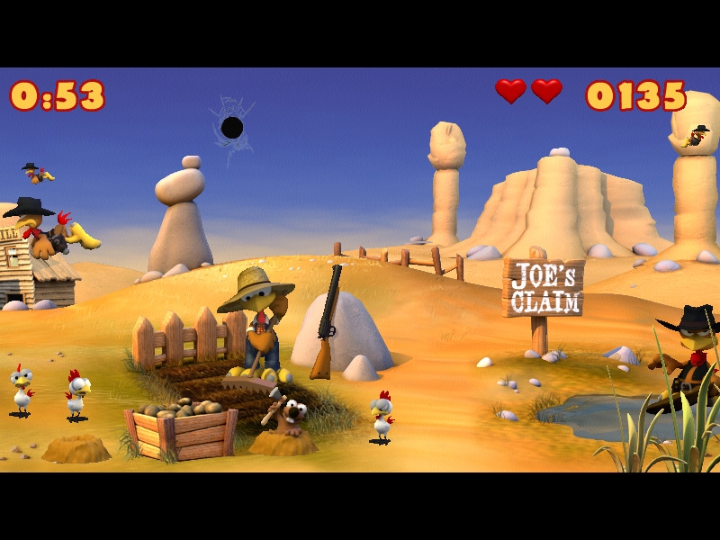 Скриншот из игры Moorhuhn Wanted под номером 5