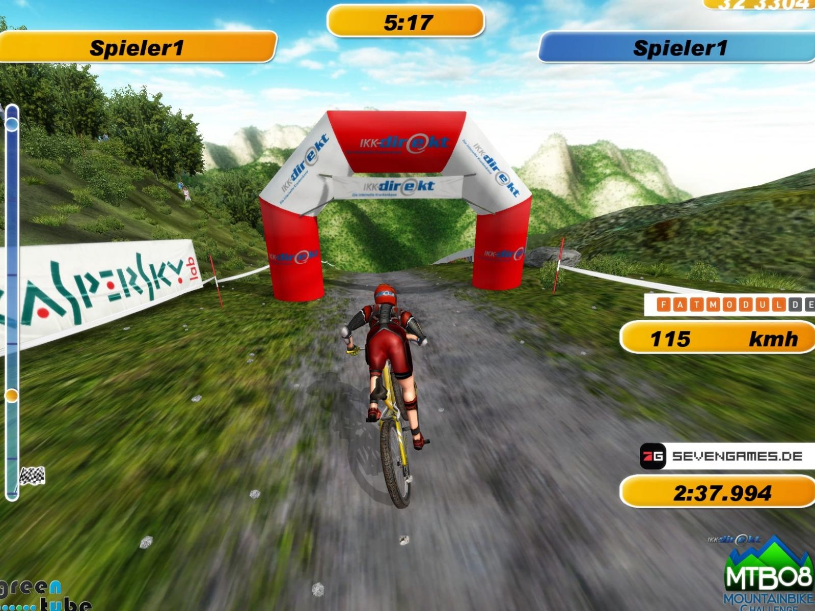 Скриншот из игры Mountainbike Challenge 08 под номером 1