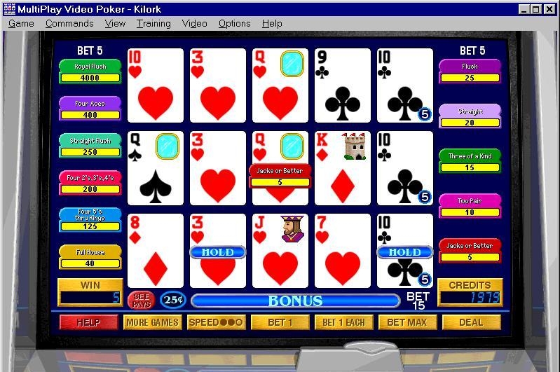 Скриншот из игры MultiPlay Video Poker под номером 3