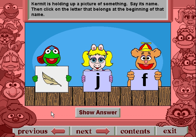 Скриншот из игры Muppet Brighter Child под номером 2