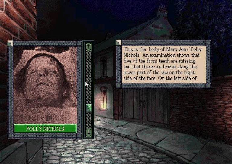 Скриншот из игры Jack the Ripper (1995) под номером 11