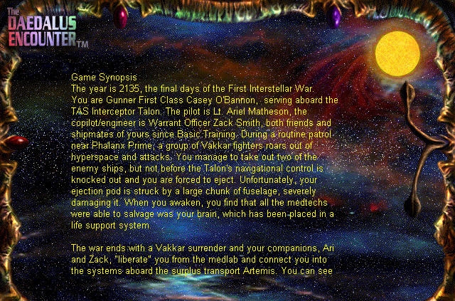 Скриншот из игры Daedalus Encounter под номером 6