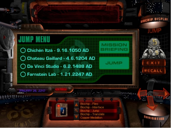 Скриншот из игры Journeyman Project 2: Buried in Time, The под номером 2