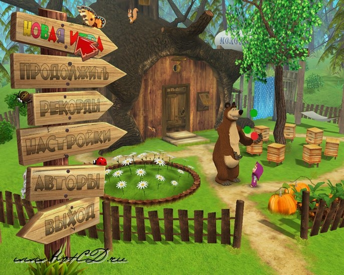 Скриншот из игры Маша и Медведь. Догонялки под номером 1