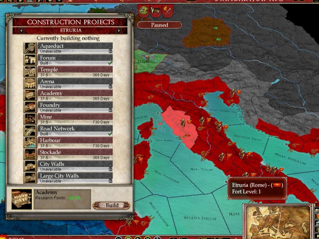 Скриншот из игры Europa Universalis: Rome под номером 19