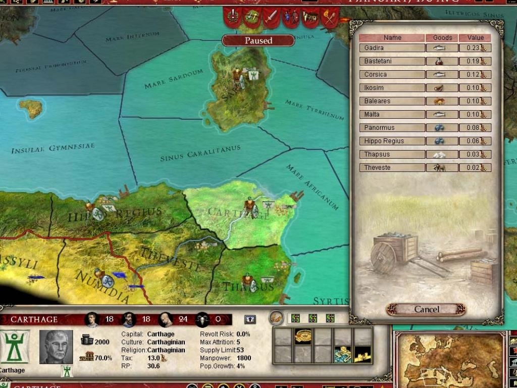 Скриншот из игры Europa Universalis: Rome под номером 26