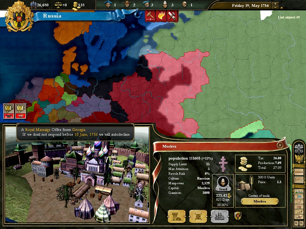 Скриншот из игры Europa Universalis III: In Nomine под номером 7