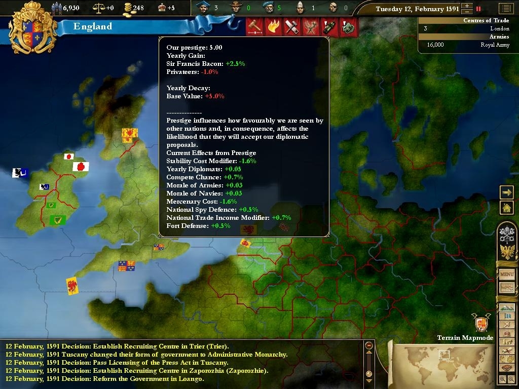 Скриншот из игры Europa Universalis 3 Complete под номером 1