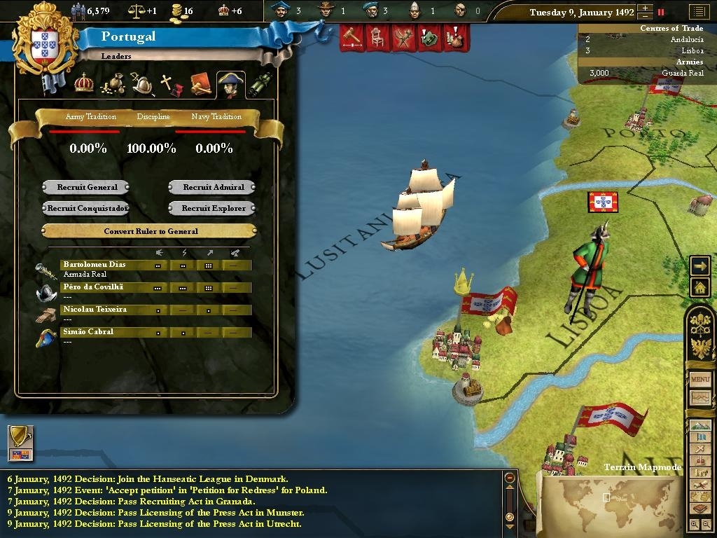 Скриншот из игры Europa Universalis 3 Complete под номером 2