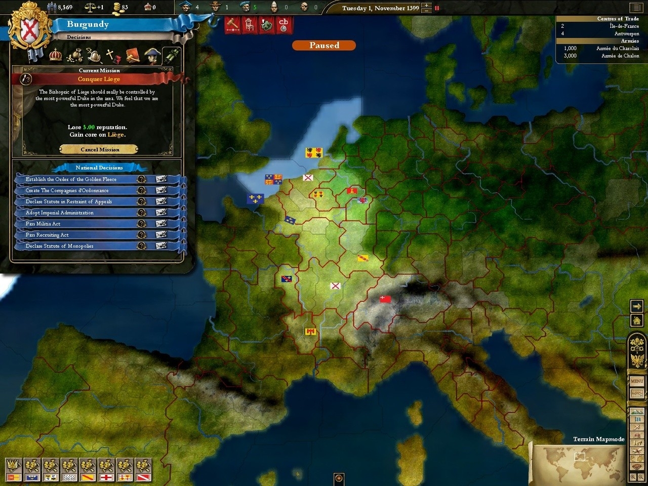 Скриншот из игры Europa Universalis 3 Complete под номером 21