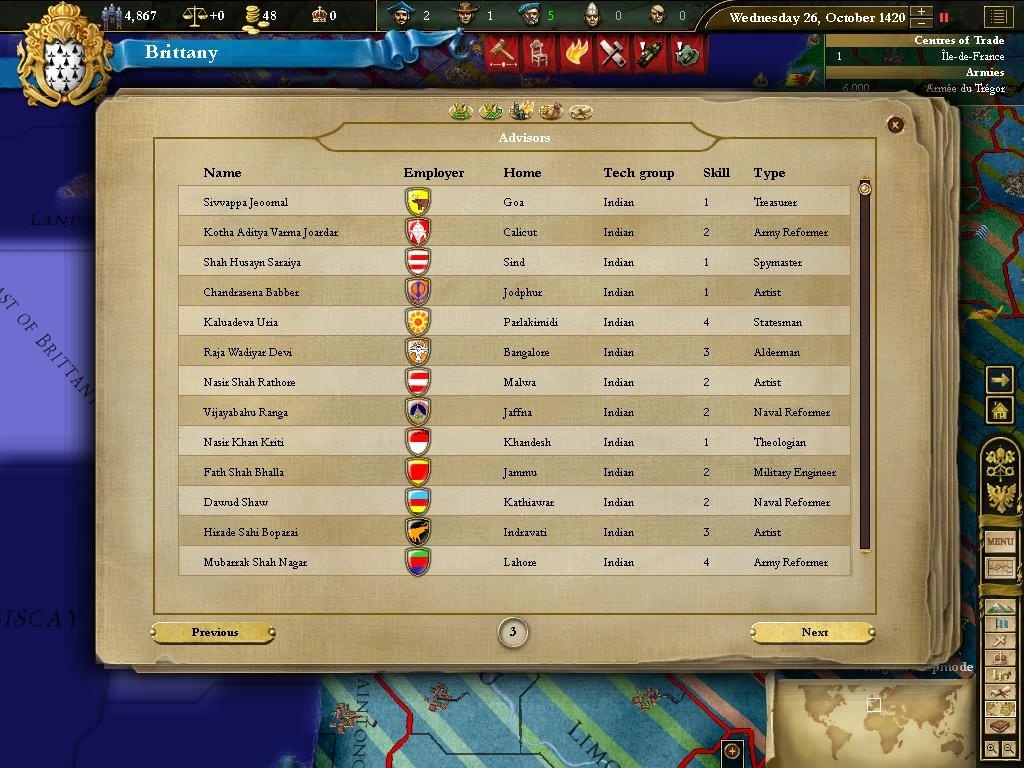 Скриншот из игры Europa Universalis 3 Complete под номером 5