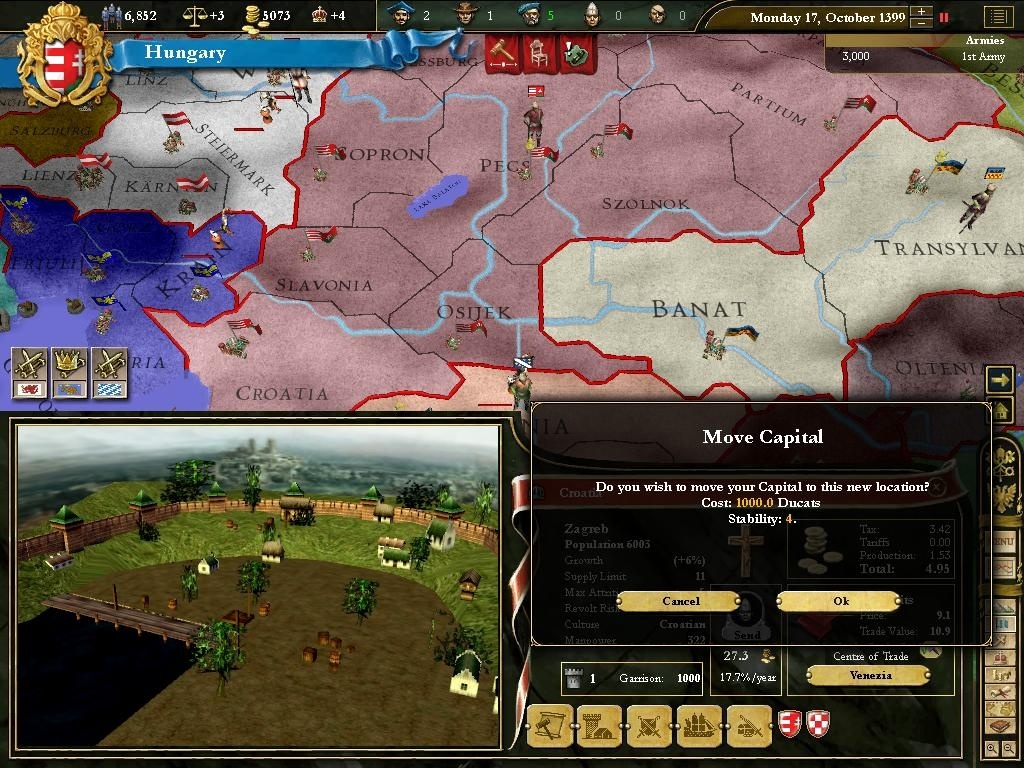 Скриншот из игры Europa Universalis 3 Complete под номером 6