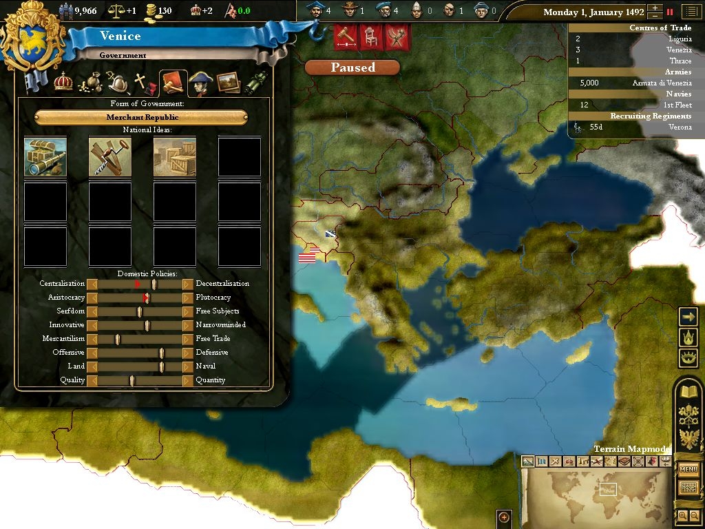 Скриншот из игры Europa Universalis 3: Heir to the Throne под номером 10