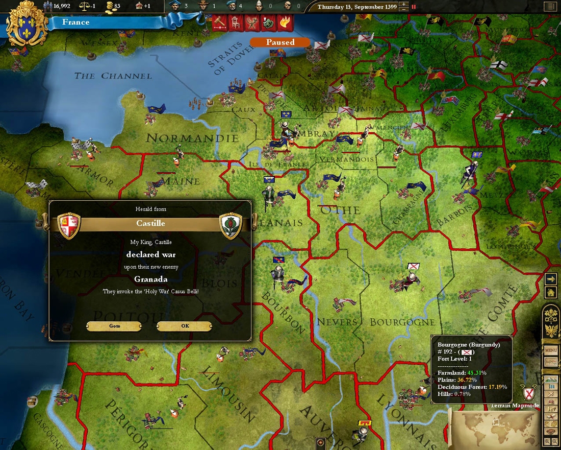 Скриншот из игры Europa Universalis 3: Heir to the Throne под номером 11