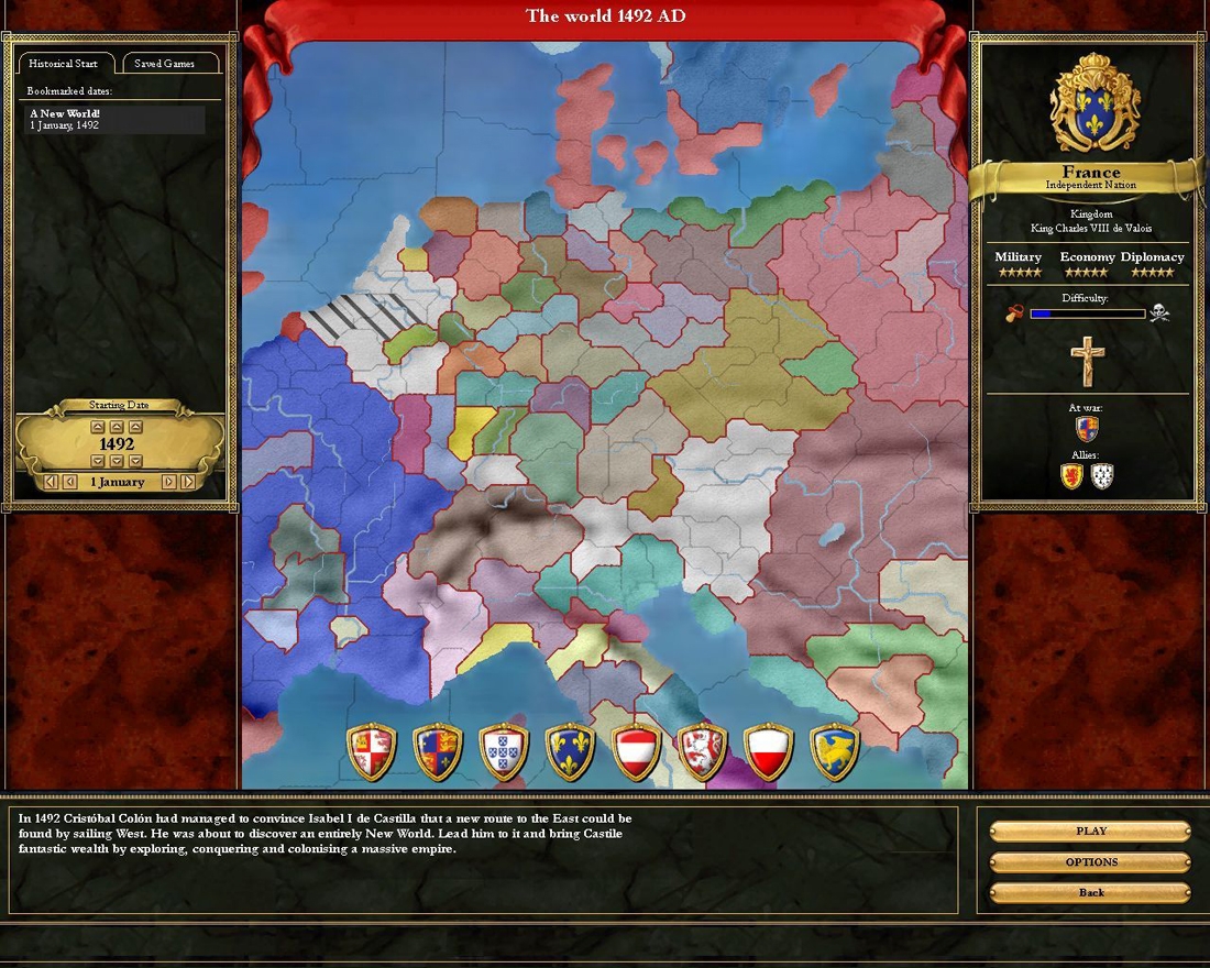 Скриншот из игры Europa Universalis 3: Heir to the Throne под номером 8