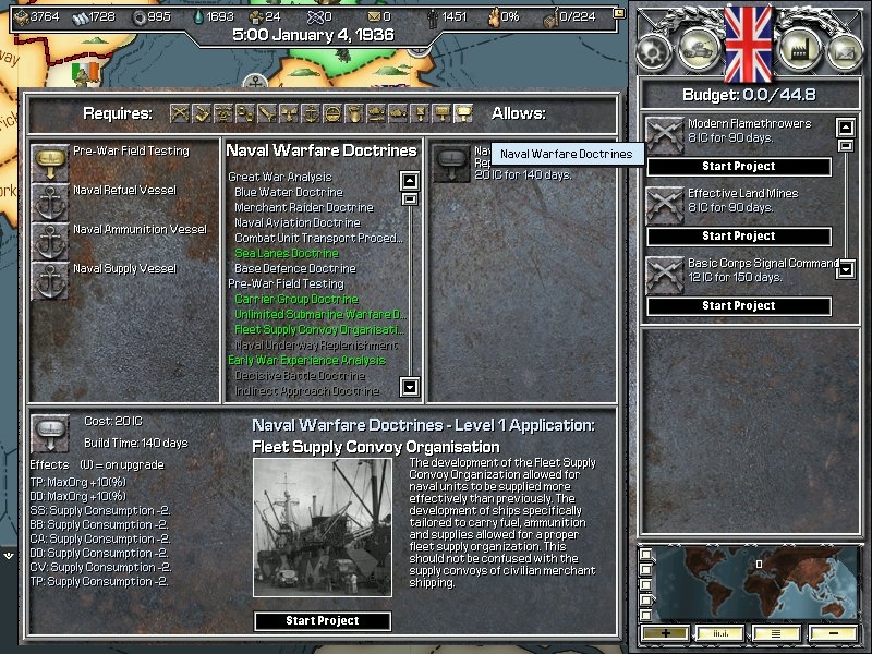 Скриншот из игры Hearts of Iron под номером 15