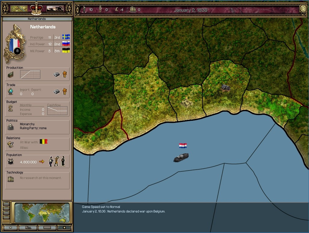 Скриншот из игры Victoria: An Empire Under the Sun под номером 3