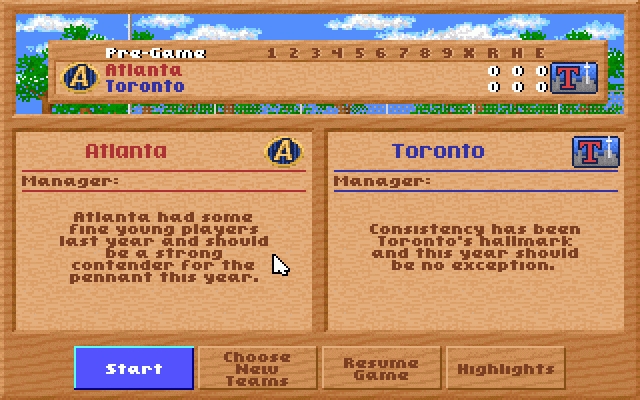 Скриншот из игры Hardball 3 под номером 5