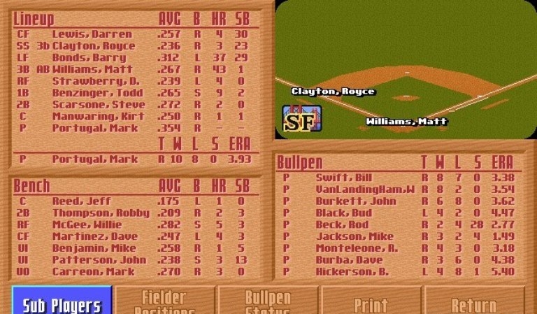 Скриншот из игры HardBall 4 под номером 16