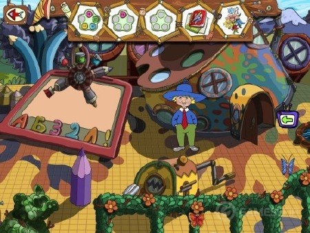 Скриншот из игры Веселые Картинки: Незнайка идет в школу под номером 3