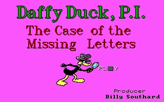 Скриншот из игры Daffy Duck, PI - The Case Of Missing Letters под номером 2
