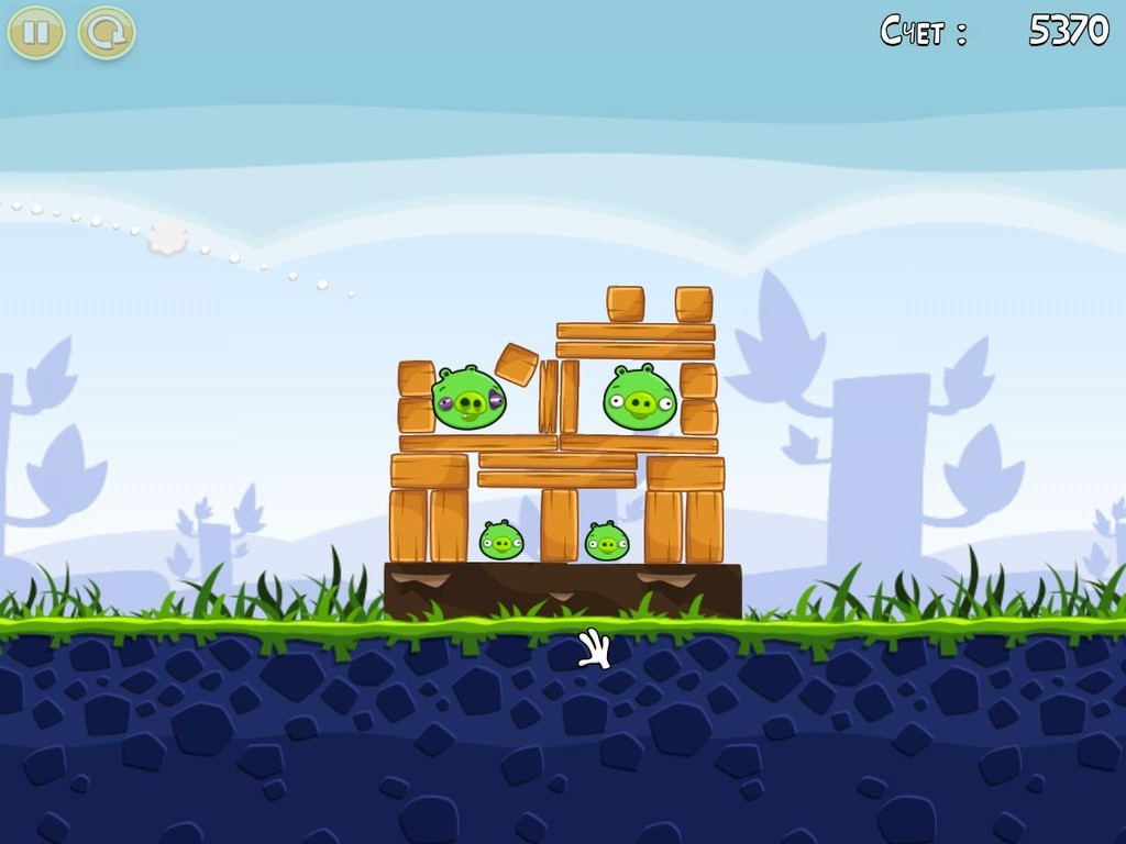 Скриншот из игры Angry Birds под номером 10