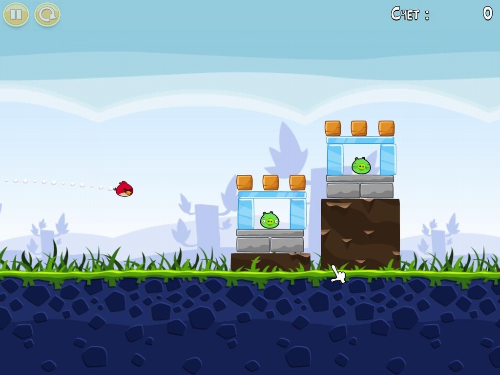Скриншот из игры Angry Birds под номером 2