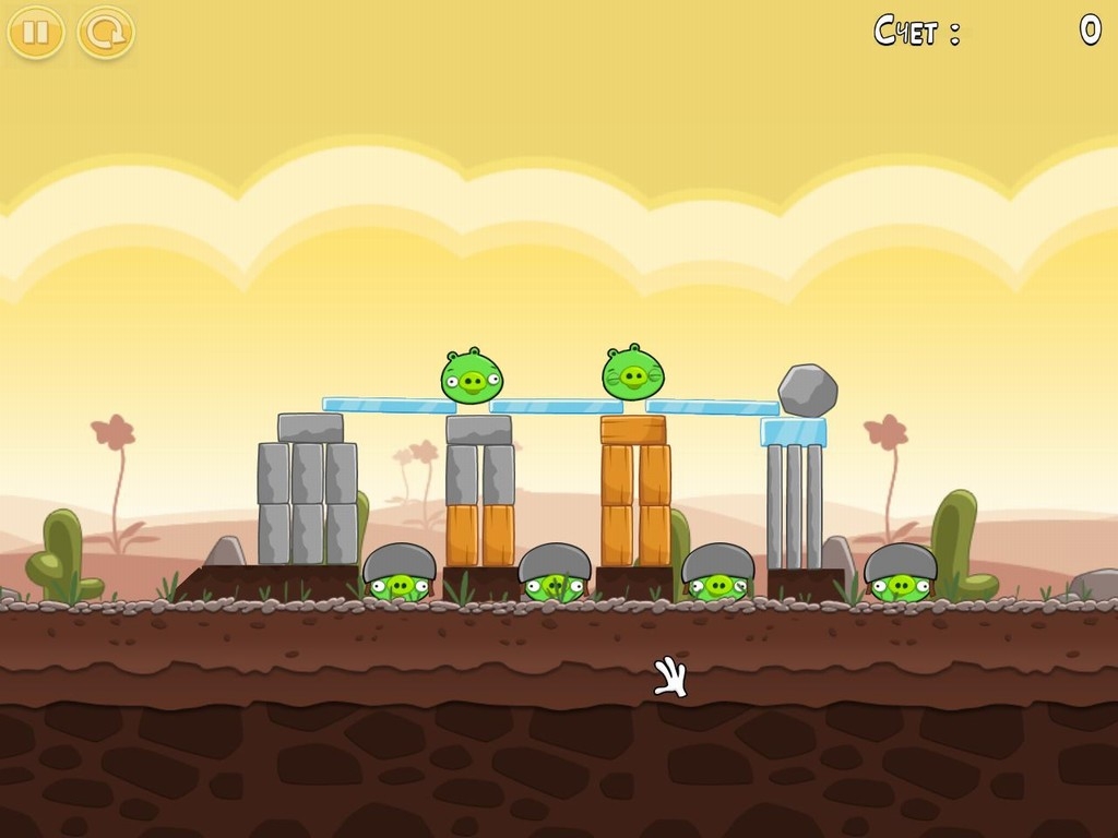 Скриншот из игры Angry Birds под номером 22