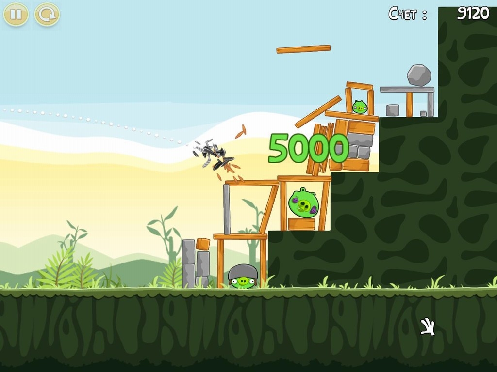 Скриншот из игры Angry Birds под номером 24