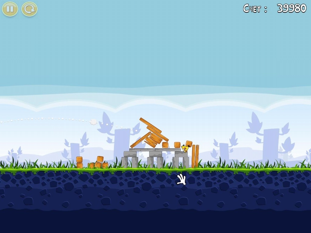 Скриншот из игры Angry Birds под номером 25