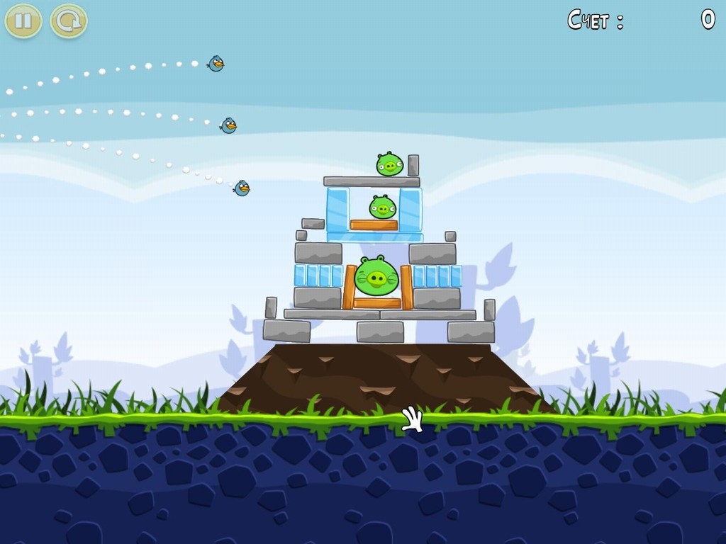 Скриншот из игры Angry Birds под номером 28