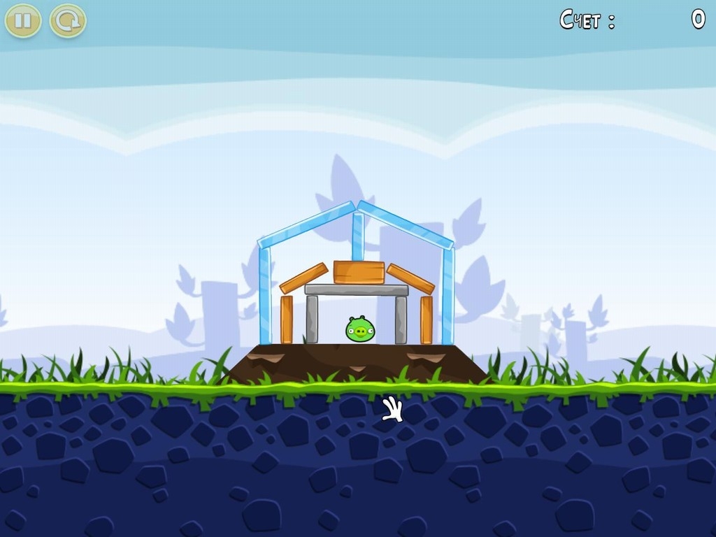 Скриншот из игры Angry Birds под номером 33