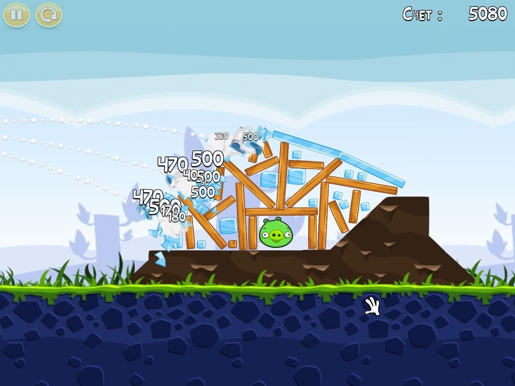Скриншот из игры Angry Birds под номером 36