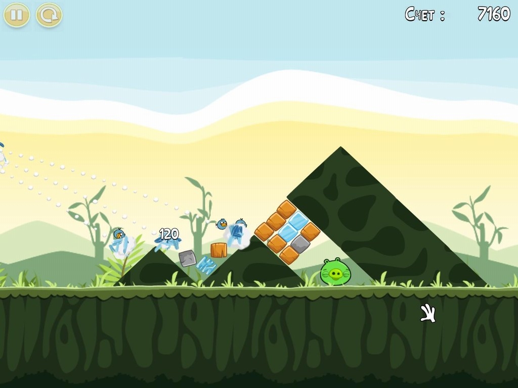 Скриншот из игры Angry Birds под номером 37