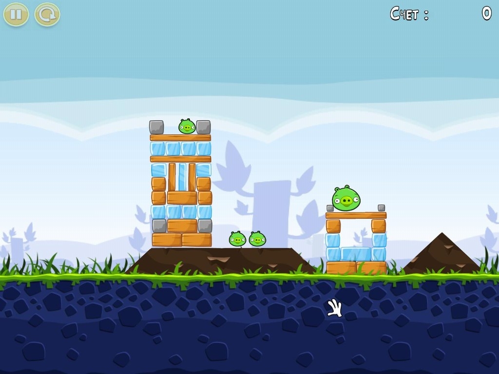 Скриншот из игры Angry Birds под номером 45