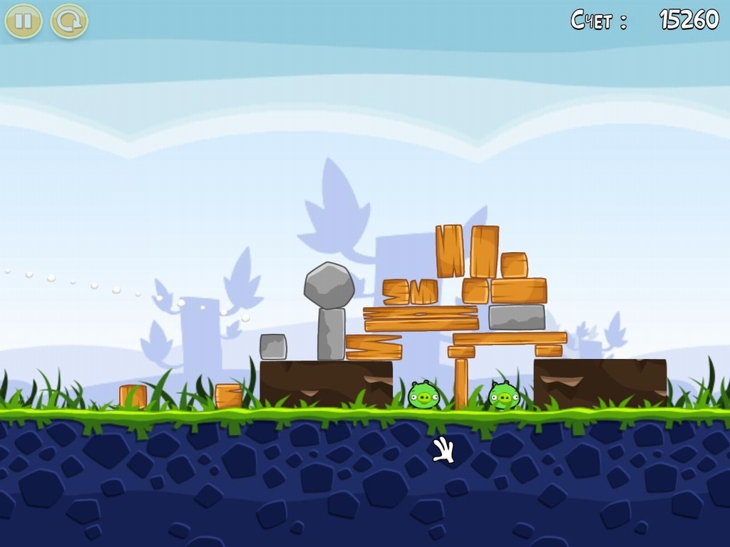 Скриншот из игры Angry Birds под номером 47