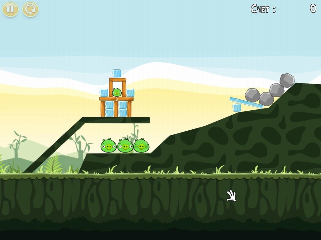 Скриншот из игры Angry Birds под номером 48