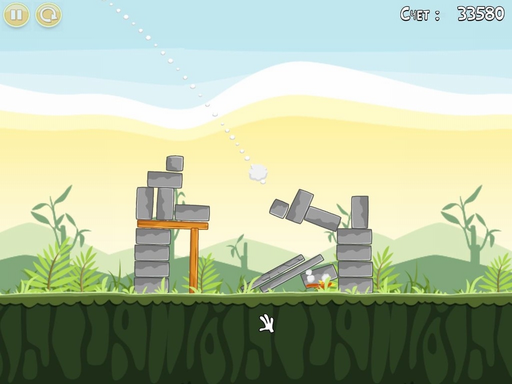 Скриншот из игры Angry Birds под номером 50