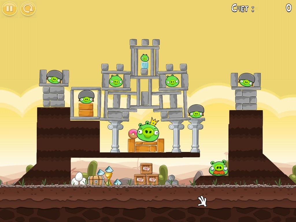 Скриншот из игры Angry Birds под номером 54