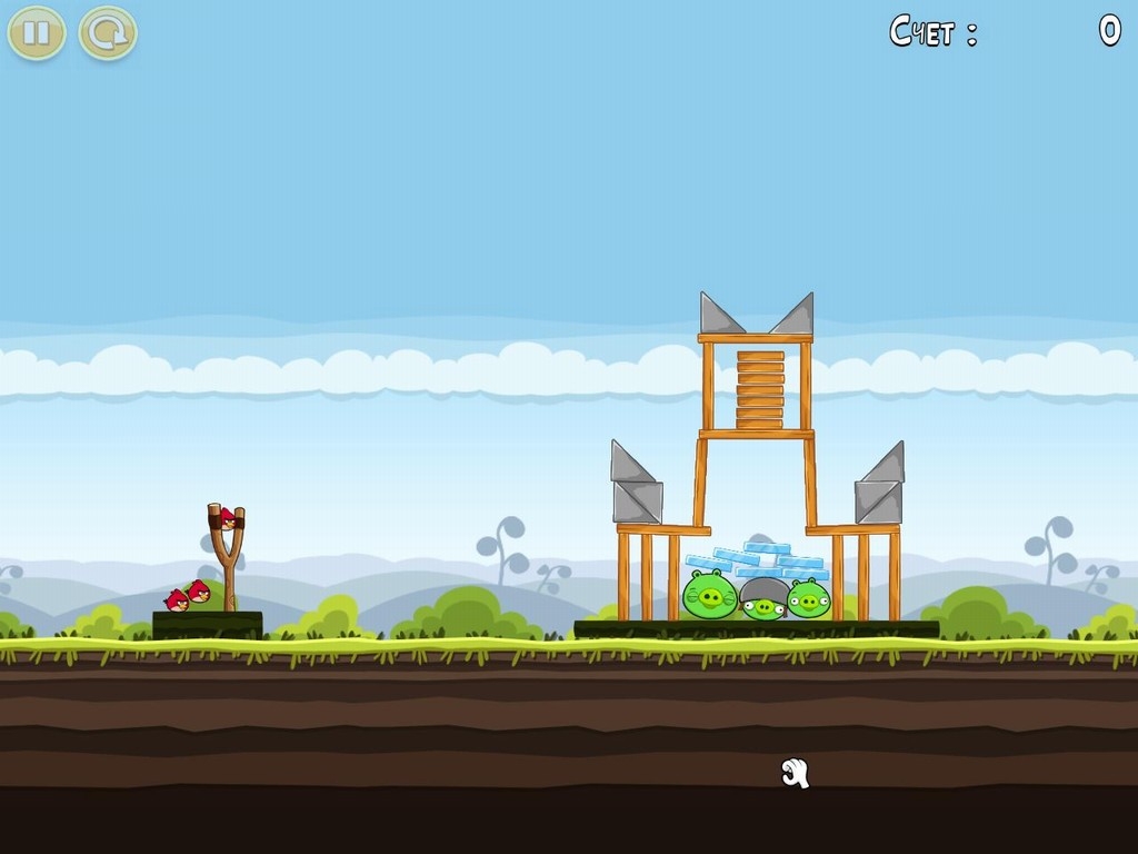 Скриншот из игры Angry Birds под номером 55