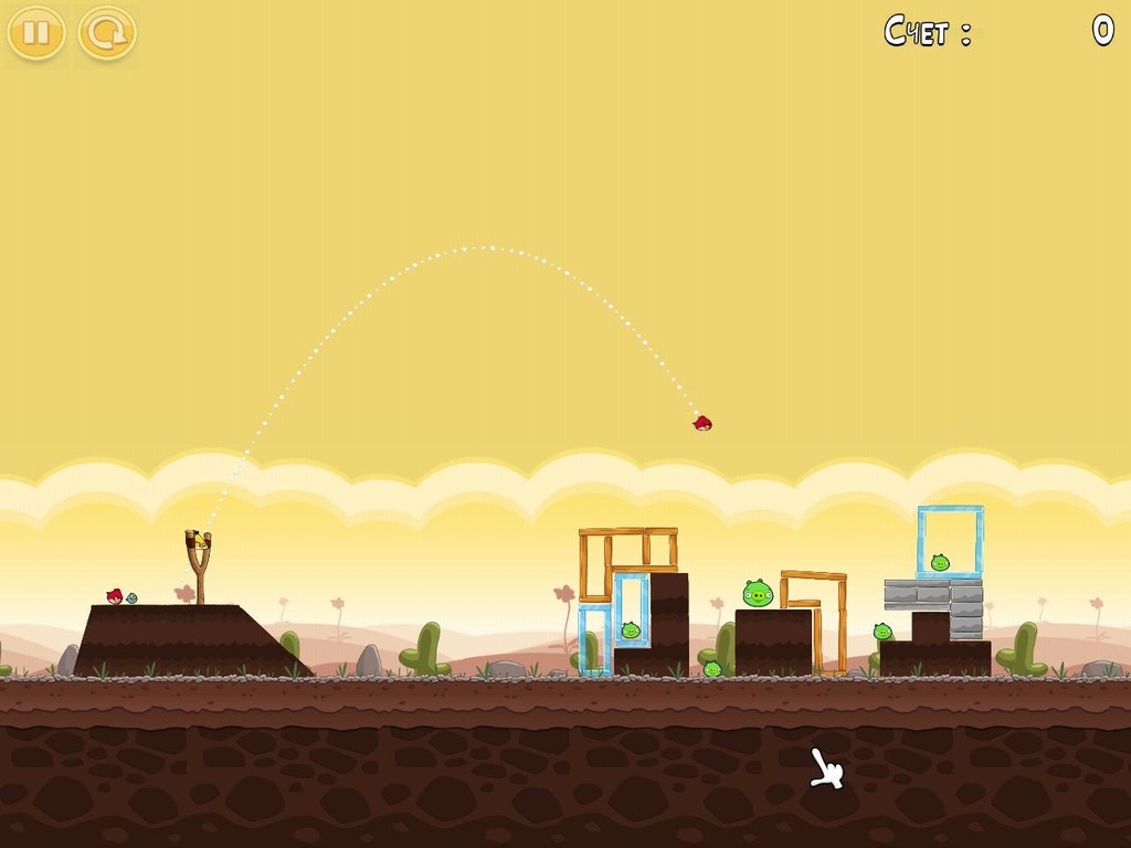 Скриншот из игры Angry Birds под номером 59