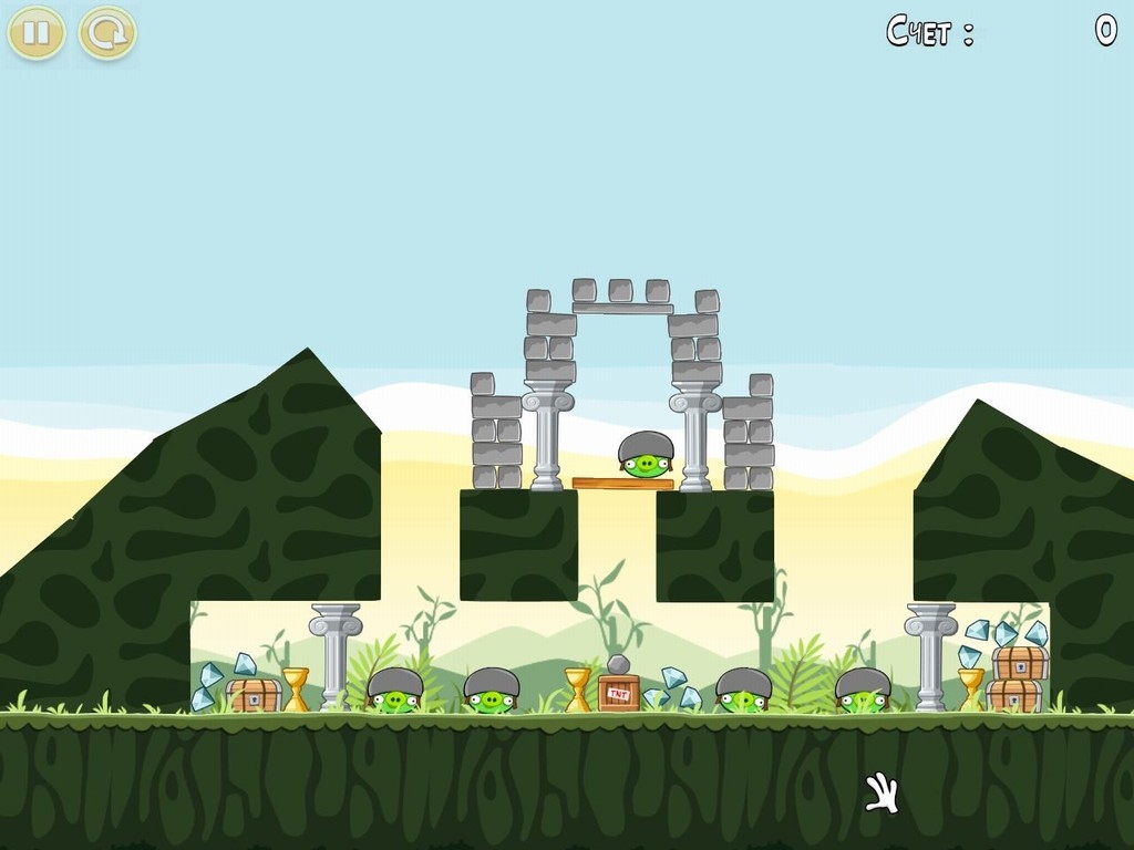Скриншот из игры Angry Birds под номером 62