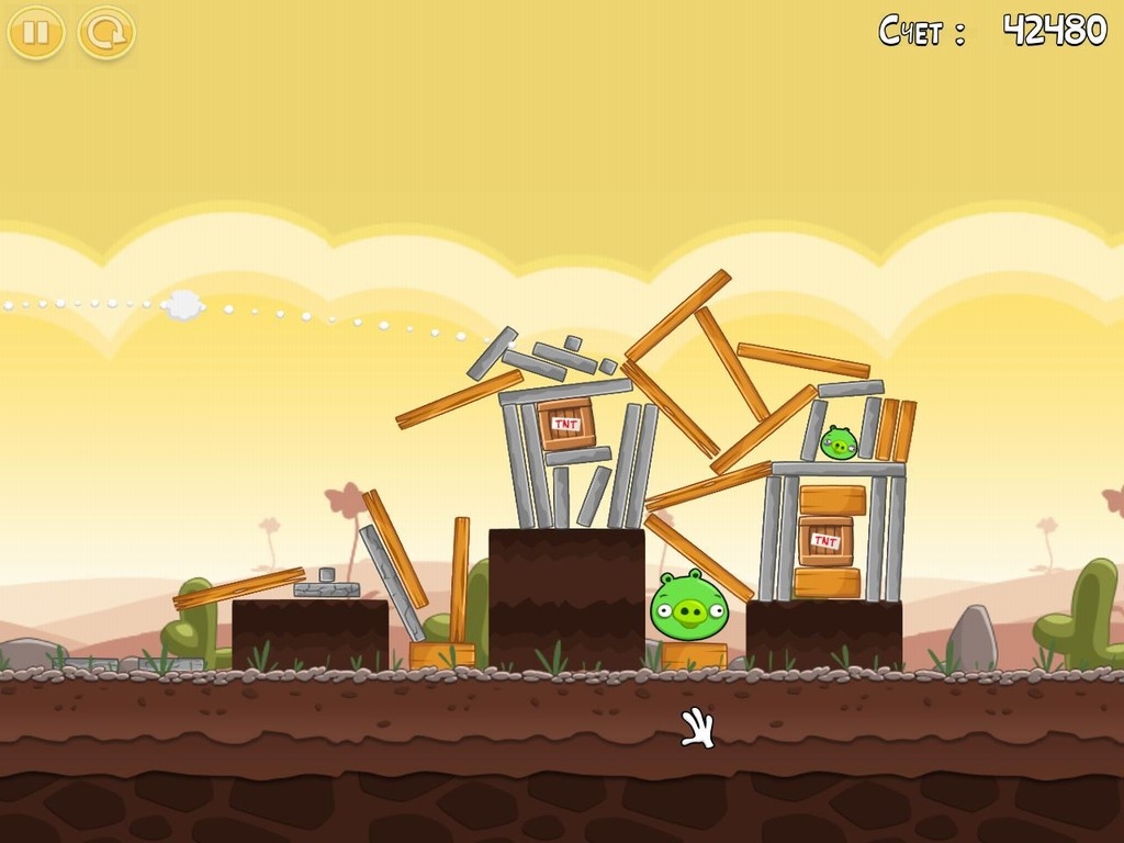 Скриншот из игры Angry Birds под номером 64