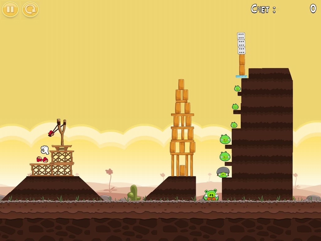 Скриншот из игры Angry Birds под номером 65