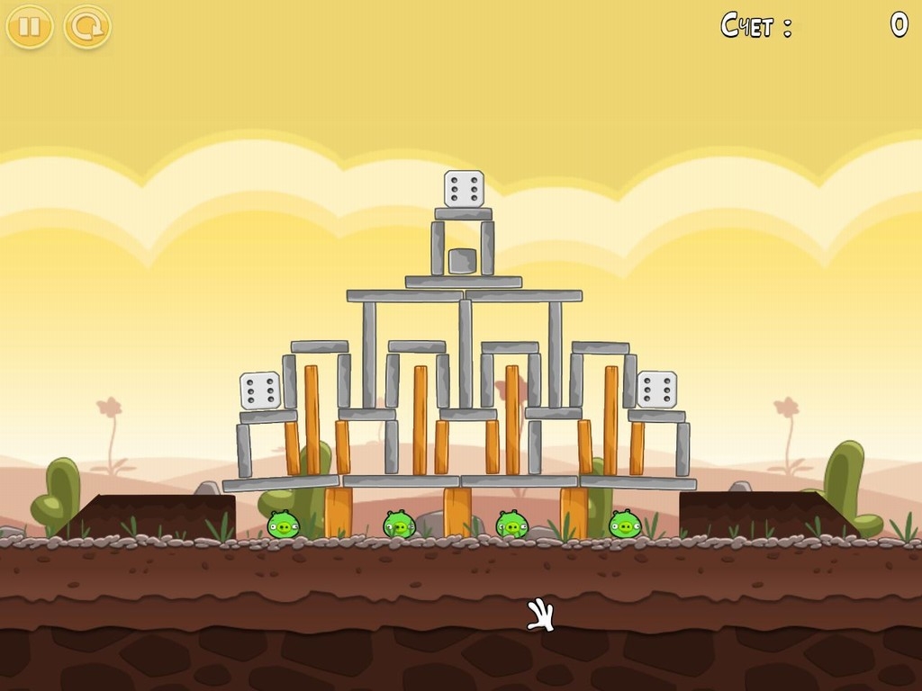Скриншот из игры Angry Birds под номером 66